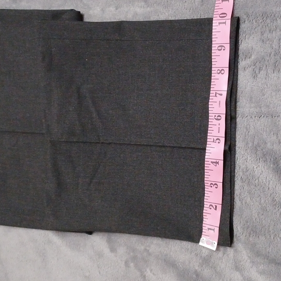 Apt.9 Men's Charcoal Pin Striped Flat Front Dress Pants Size 40x30. - Picture 10 of 10